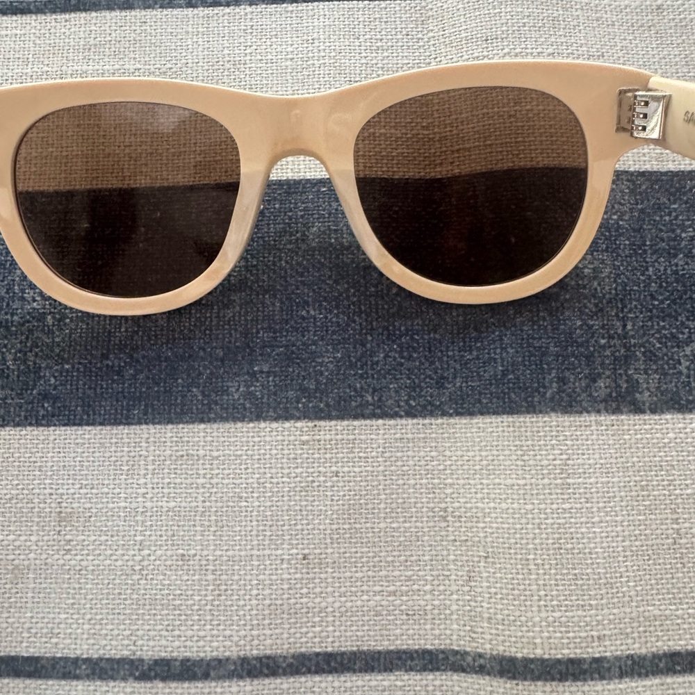 Saint Laurent Cream Sunglasses NWT - Picture 6 of 12